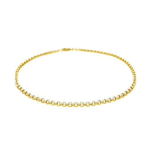 Bids.com 2.3mm 10k Yellow Gold Rolo Anklet Accessories White Smoke 10 / Yellow Gold
