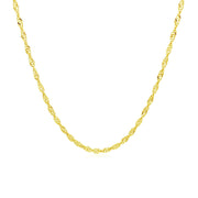 Bids.com 10k Yellow Gold Singapore Chain 1.5mm Necklaces White Smoke 16 / Yellow Gold,18 / Yellow Gold,20 / Yellow Gold,24 / Yellow Gold