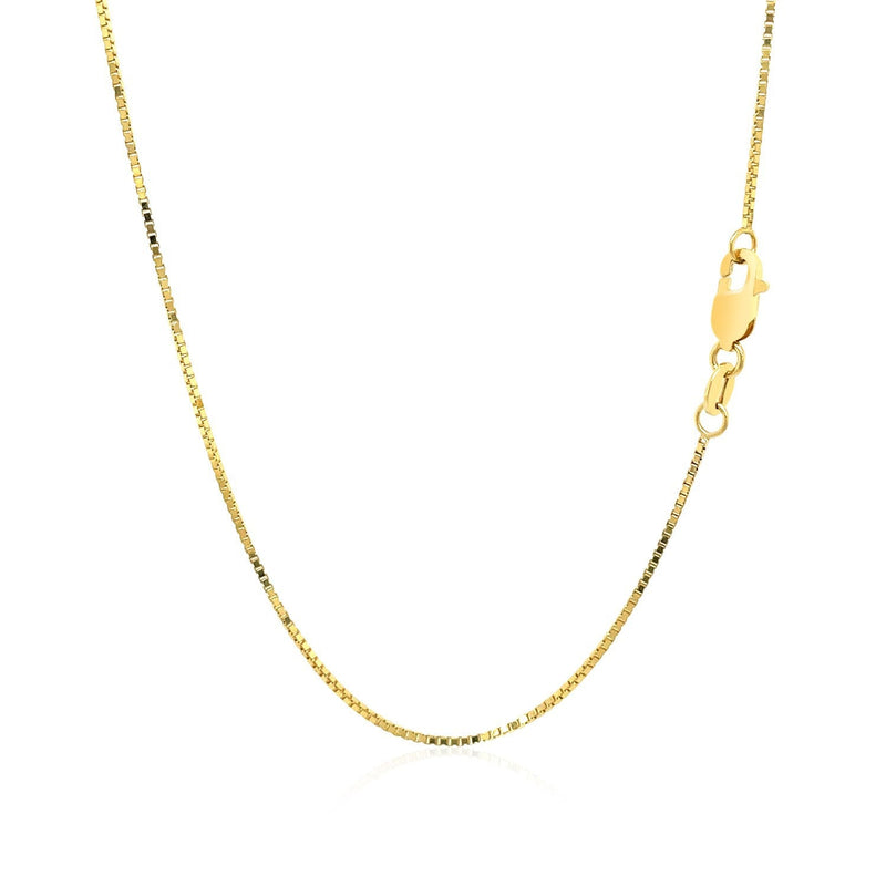 Bids.com 18k Yellow Gold Box Chain 0.8mm Necklaces White Smoke 16 / Yellow Gold,18 / Yellow Gold,20 / Yellow Gold,One / Yellow Gold
