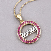 Bids.com 0.64 Carat Genuine Ruby .925 Sterling Silver Pendant Pendants Gray size 18.00