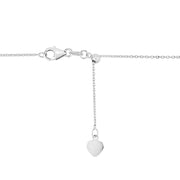 Bids.com Adjustable Cable Chain in 14k White Gold (1.0mm) Necklaces White Smoke 22 / White Gold