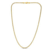 Bids.com Ice Barrel Chain in 14k Yellow Gold (3.23 mm) Necklaces White Smoke 18 / Yellow Gold,20 / Yellow Gold,22 / Yellow Gold,24 / Yellow Gold