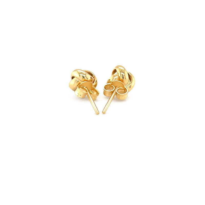 Bids.com 10k Yellow Gold Love Knot Stud Earrings Earrings White Smoke Yellow Gold