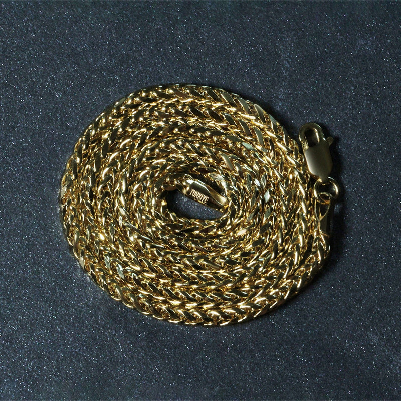 Bids.com 2.7mm 14k Yellow Gold Lite Diamond Cut Round Franco Chain Necklaces Dark Slate Gray 18 / Yellow Gold,20 / Yellow Gold,24 / Yellow Gold