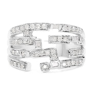 Bids.com 0.60 Carat Genuine White Diamond .925 Sterling Silver Ring Rings White Smoke size 9.00,size 6.00,size 7.00,size 8.00