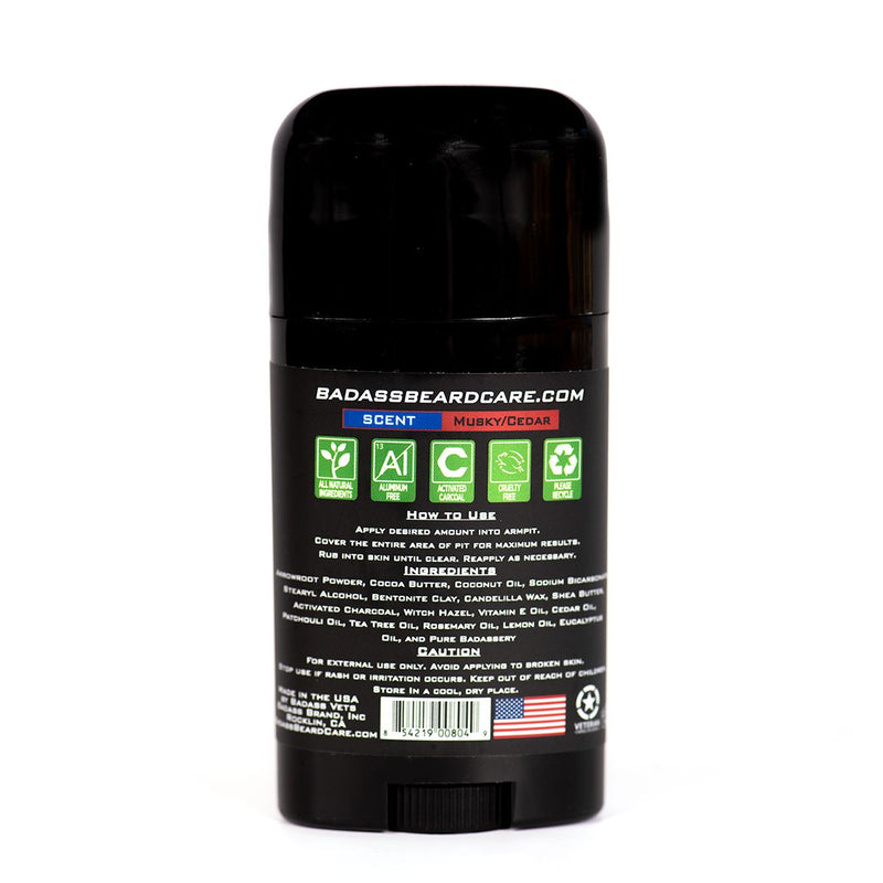 Badass Beard Care The Patriot Deodorant Stick DEODORANT Black BABC