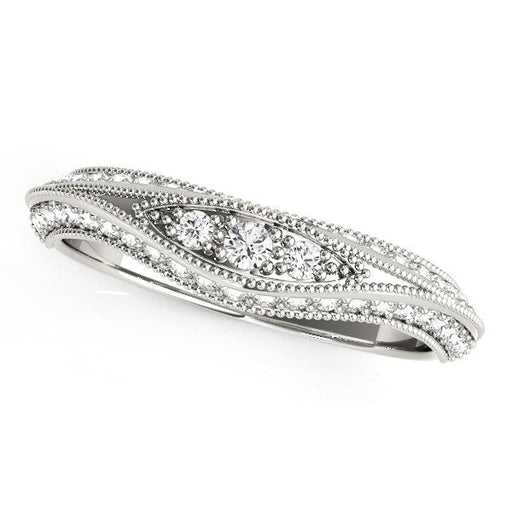 Bids.com 14k White Gold Curved Antique Style Diamond Wedding Ring (1/3 cttw) Rings White Smoke 3 / White Gold,3.5 / White Gold,4 / White Gold,4.5 / White Gold,5 / White Gold,5.5 / White Gold,6 / White Gold,6.5 / White Gold,7 / White Gold,7.5 / White Gold,8 / White Gold,8.5 / White Gold,9 / White Gold