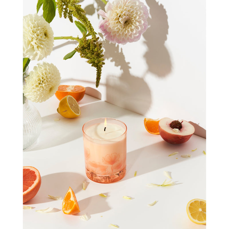 Wax Buffalo Dahlia Antique White 12oz Pure Soy Candle
