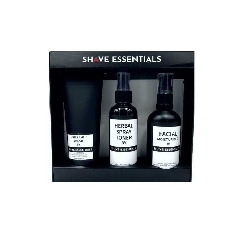 Shave Essentials Daily Skin Care Kit Bundles & Kits Black