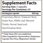 Euphoric Herbals Dairy Diva - Breastfeeding Supplement Breastfeeding Capsules White Smoke 7-10 Day Supply,15-20 Day Supply,30-40 Day Supply