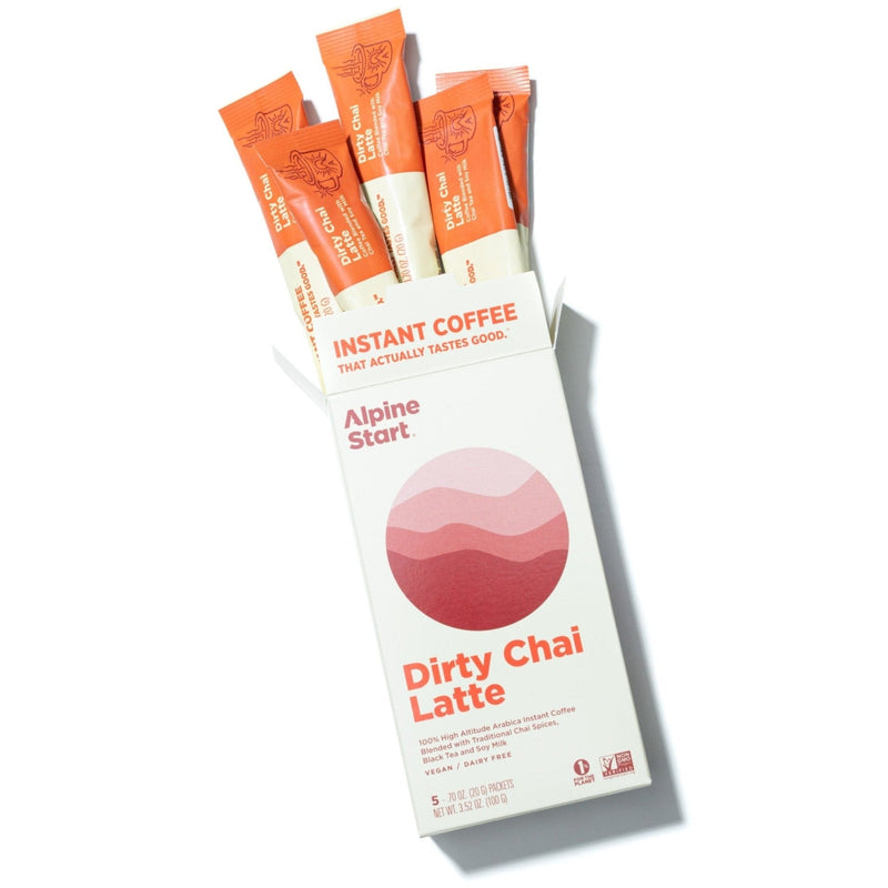 Alpine Start Dairy-Free Dirty Chai Tea Instant Latte Instant Coffee Antique White
