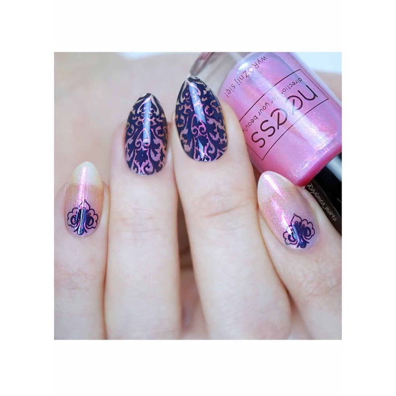 UberChic Beauty Damask & Baroque Stamping Plate Gray