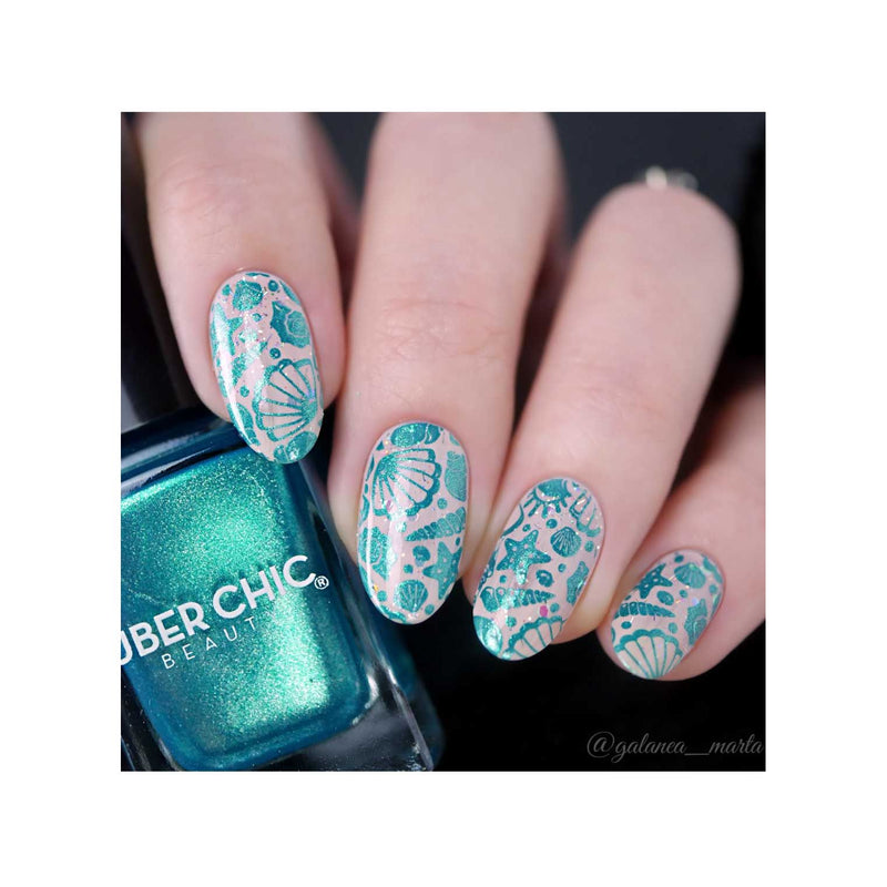 UberChic Beauty Dance Teal Dawn - Stamping Polish Stamping Polish Dark Gray