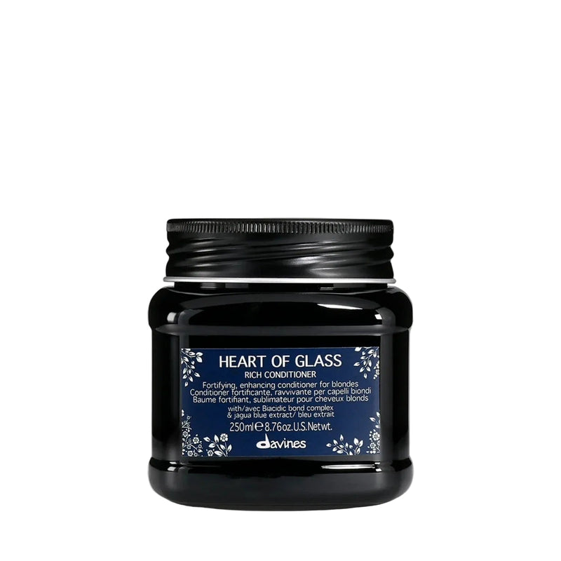 Nava Beauty Davines Heart of Glass Rich Conditioner Hair Black 250 mL