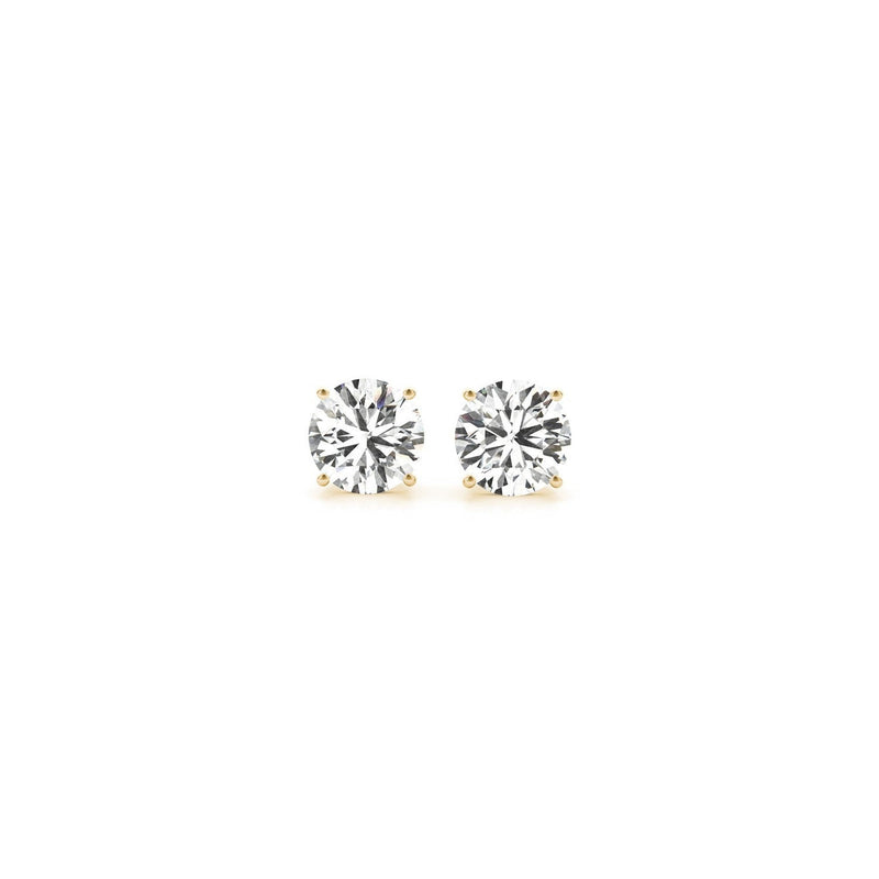 Bids.com 1 cttw Certified IGI Lab Grown Round Diamond Stud Earrings 14k Yellow Gold (G/VS2) Earrings White Smoke Yellow Gold
