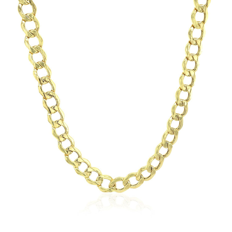 Bids.com 5.3mm 10k Yellow Gold Curb Chain Necklaces White Smoke 20 / Yellow Gold,22 / Yellow Gold,24 / Yellow Gold