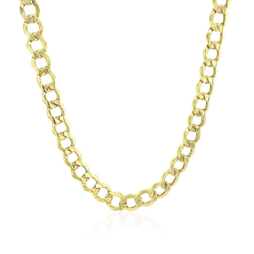 Bids.com 5.3mm 10k Yellow Gold Curb Chain Necklaces White Smoke 20 / Yellow Gold,22 / Yellow Gold,24 / Yellow Gold