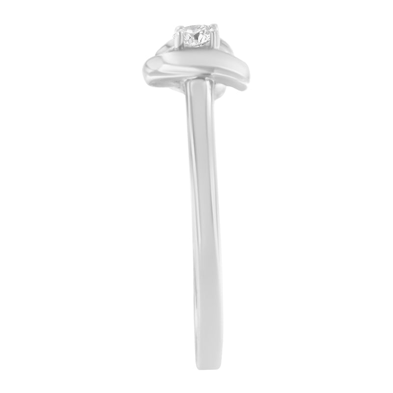 Bids.com 10K White Gold Diamond Promise Ring (1/10 Cttw, H-I Color, SI2-I1 Clarity) - Size 6 Rings White Smoke 7 / White.Gold,8 / White.Gold,6 / White.Gold