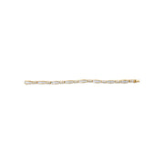 Bids.com 14K Yellow Gold Princess and Baguette Cut Diamond Beaded Bracelet (3.00 cttw, H-I Color, SI1-SI2 Clarity) Bracelets Gray Yellow.Gold / 7