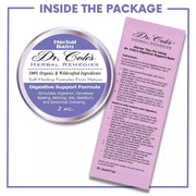 COLEHERBALS LLC 06 - Dr. Cole's Organic Digestive Support Herbal Balm Herbal White Smoke