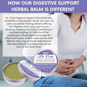 COLEHERBALS LLC 06 - Dr. Cole's Organic Digestive Support Herbal Balm Herbal Light Gray