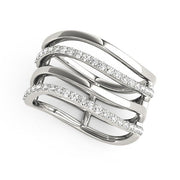 Bids.com 14k White Gold Multiple Band Design Ring with Diamonds (3/8 cttw) Rings White Smoke 3 / White Gold,3.5 / White Gold,4 / White Gold,4.5 / White Gold,5 / White Gold,5.5 / White Gold,6 / White Gold,6.5 / White Gold,7 / White Gold,7.5 / White Gold,8 / White Gold,8.5 / White Gold,9 / White Gold,10 / White Gold