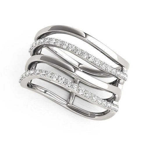 Bids.com 14k White Gold Multiple Band Design Ring with Diamonds (3/8 cttw) Rings White Smoke 3 / White Gold,3.5 / White Gold,4 / White Gold,4.5 / White Gold,5 / White Gold,5.5 / White Gold,6 / White Gold,6.5 / White Gold,7 / White Gold,7.5 / White Gold,8 / White Gold,8.5 / White Gold,9 / White Gold,10 / White Gold