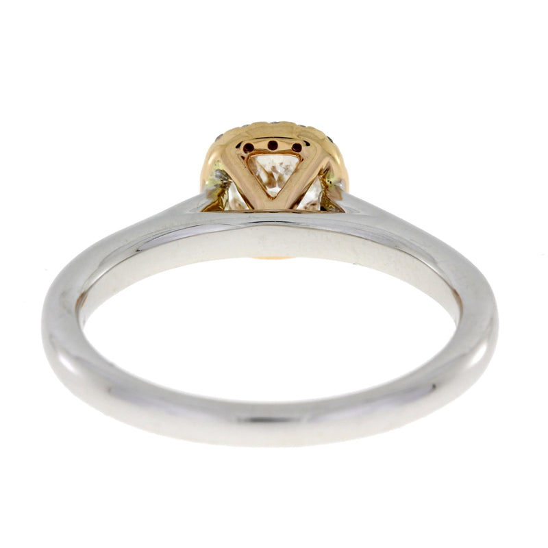 Bids.com .62ct Diamond Diamond Eng Only 14KT 2 Tone Gold Rings White Smoke 7.0