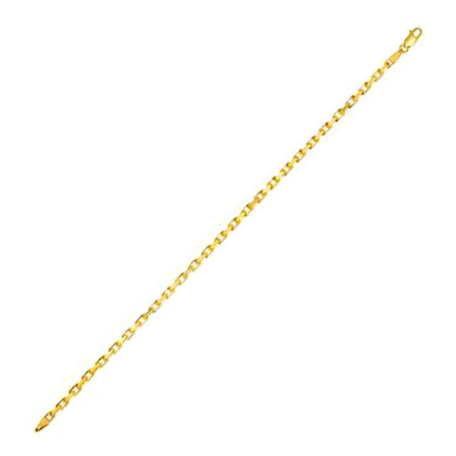 Bids.com 14k Yellow Gold French Cable Chain Bracelet  (2.50 mm) Bracelets White Smoke 7.25 / Yellow Gold