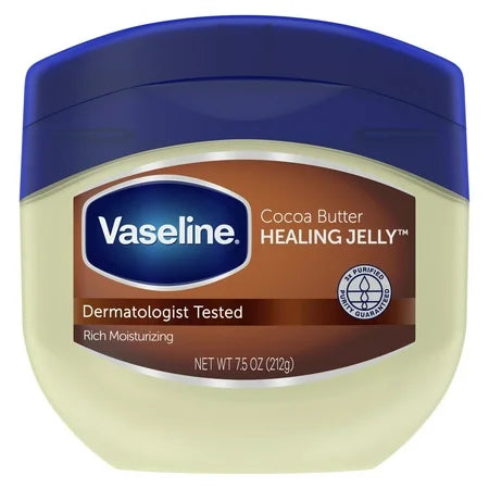 Vaseline Vaseline Rich Conditioning Petroleum Jelly, Cocoa Butter, 7.5 oz Skin Care Light Gray