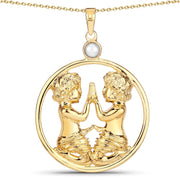 Bids.com 0.45 Carat Genuine Pearl .925 Sterling Silver Pendant Pendants White Smoke