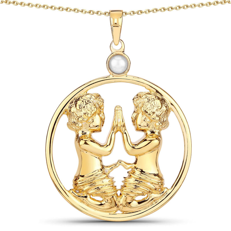 Bids.com 0.45 Carat Genuine Pearl .925 Sterling Silver Pendant Pendants White Smoke