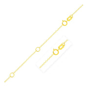 Bids.com Double Extendable Piatto Chain in 14k Yellow Gold (1.2mm) Necklaces White Smoke 18 / Yellow Gold