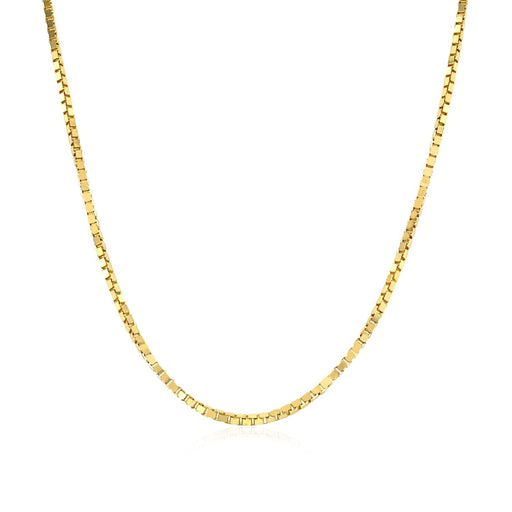 Bids.com 14k Yellow Gold Classic Box Chain 1.1mm Necklaces White Smoke 16 / Yellow Gold,18 / Yellow Gold,20 / Yellow Gold,22 / Yellow Gold,24 / Yellow Gold,30 / Yellow Gold