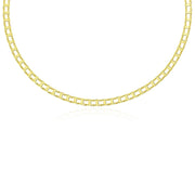 Bids.com 14k Yellow Gold Men's Necklace with Track Design Links Necklaces White Smoke 20 / Yellow Gold