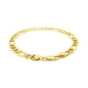 Bids.com 6.5mm 14k Yellow Gold Lite Figaro Bracelet Bracelets White Smoke 8.5 / Yellow Gold