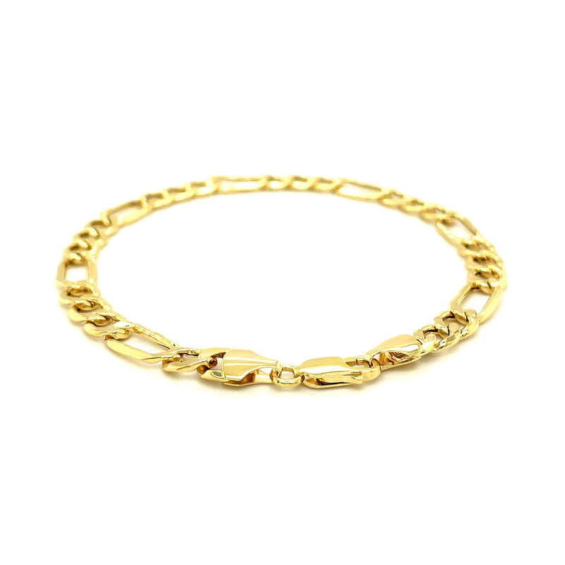Bids.com 6.5mm 14k Yellow Gold Lite Figaro Bracelet Bracelets White Smoke 8.5 / Yellow Gold
