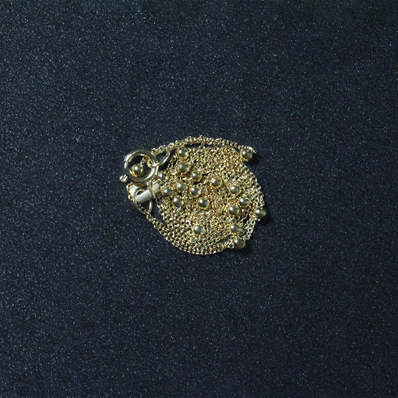 Bids.com Bead Links Saturn Chain in 14k Yellow Gold (3.5mm) Necklaces Dark Slate Gray 18 / Yellow Gold