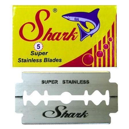 Shark Shark Super Stainless Steel Double Edge Razor Blades - 10 Pack Razor Blades Goldenrod