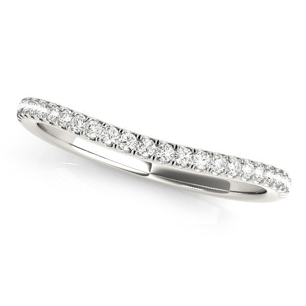 Bids.com 14k White Gold Pave Setting Style Curved Wedding Band (1/10 cttw) Rings White Smoke 3 / White Gold,3.5 / White Gold,4 / White Gold,4.5 / White Gold,5 / White Gold,5.5 / White Gold,6 / White Gold,6.5 / White Gold,7 / White Gold,7.5 / White Gold,8 / White Gold,8.5 / White Gold,9 / White Gold