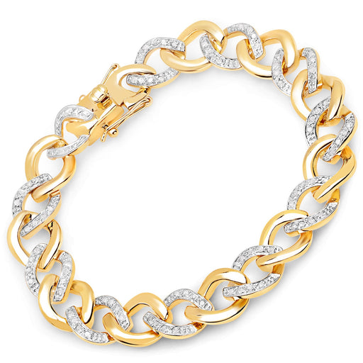 Bids.com 0.70 Carat Genuine White Diamond .925 Sterling Silver Bracelet Bracelets White Smoke size 7.50,size 7.75,size 7.00,size 7.25