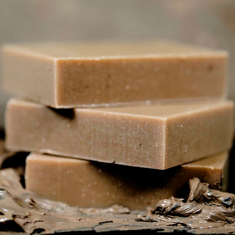 Chagrin Valley Soap & Salve Natural Soap: Dead Sea Black Clay Soap Dim Gray Travel Size Bar 1.7 oz