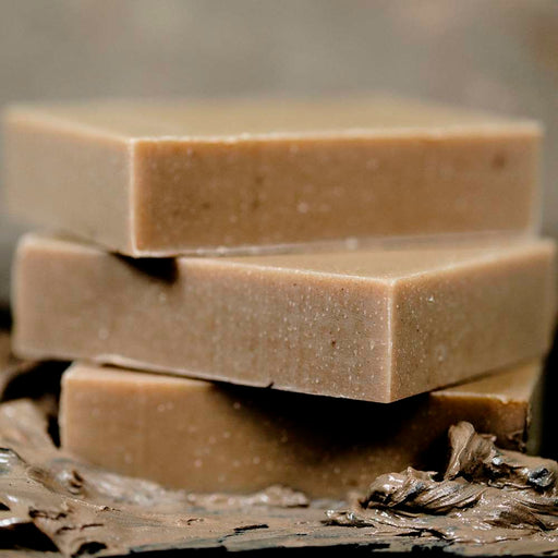 Chagrin Valley Soap & Salve Natural Soap: Dead Sea Black Clay Soap Dim Gray Travel Size Bar 1.7 oz