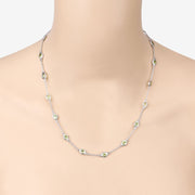 Bids.com 6.30 Carat Genuine Peridot .925 Sterling Silver Necklace Necklaces Bisque size 18.00