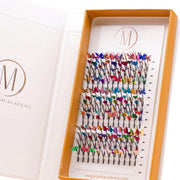 Mega Lash Academy Decal Spikes Lash Trays Antique White 0.07 / CC / 12-13-14 mm,0.07 / CC / 14-15-16 mm,0.07 / CC / 16-17-18 mm