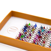 Mega Lash Academy Decal Spikes Lash Trays Antique White 0.07 / CC / 12-13-14 mm,0.07 / CC / 14-15-16 mm,0.07 / CC / 16-17-18 mm