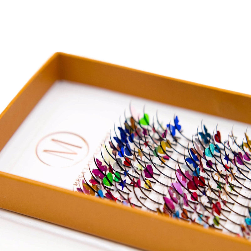 Mega Lash Academy Decal Spikes Lash Trays Antique White 0.07 / CC / 12-13-14 mm,0.07 / CC / 14-15-16 mm,0.07 / CC / 16-17-18 mm