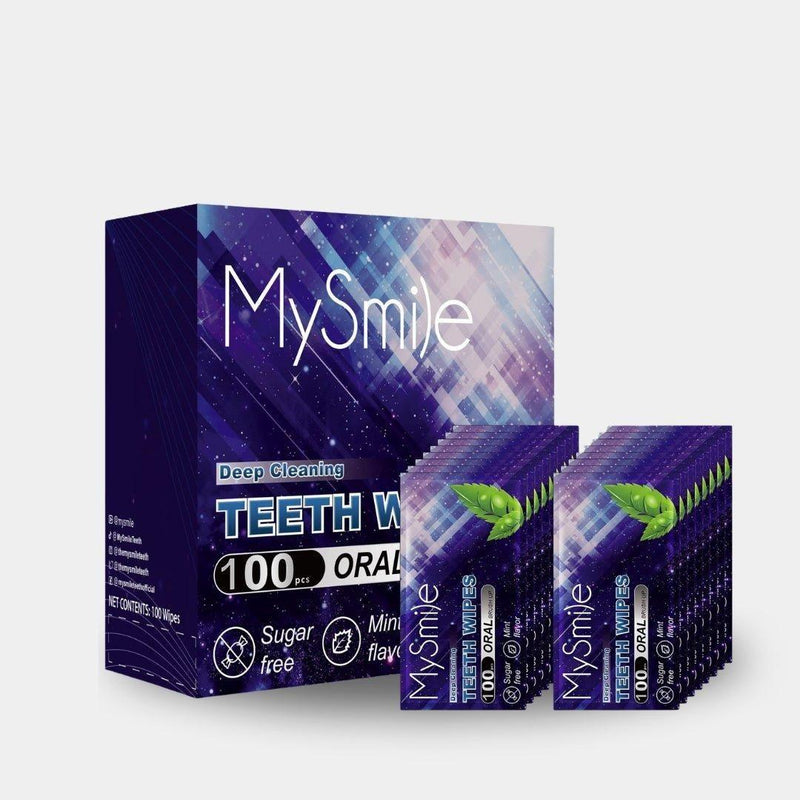 MySmile Deep Cleaning Teeth Wipes for Tooth Cleaner Teeth Wipes Lavender