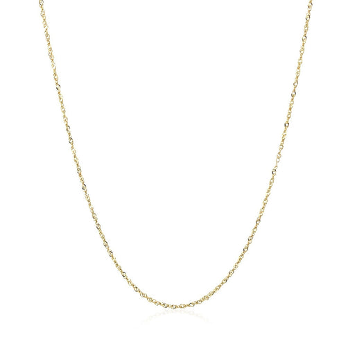 Bids.com 14k Yellow Gold Singapore Chain 0.8mm Necklaces White Smoke 16 / Yellow Gold,18 / Yellow Gold