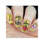 UberChic Beauty Tasty Series: Fast Food Stamping Plate Tan